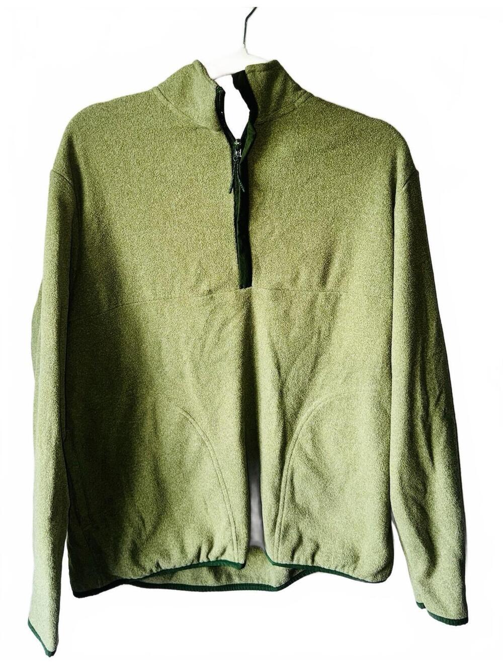 Goodfellow & Co Men's Fleece Quarter Zip Pullover-Olive Green Size Large